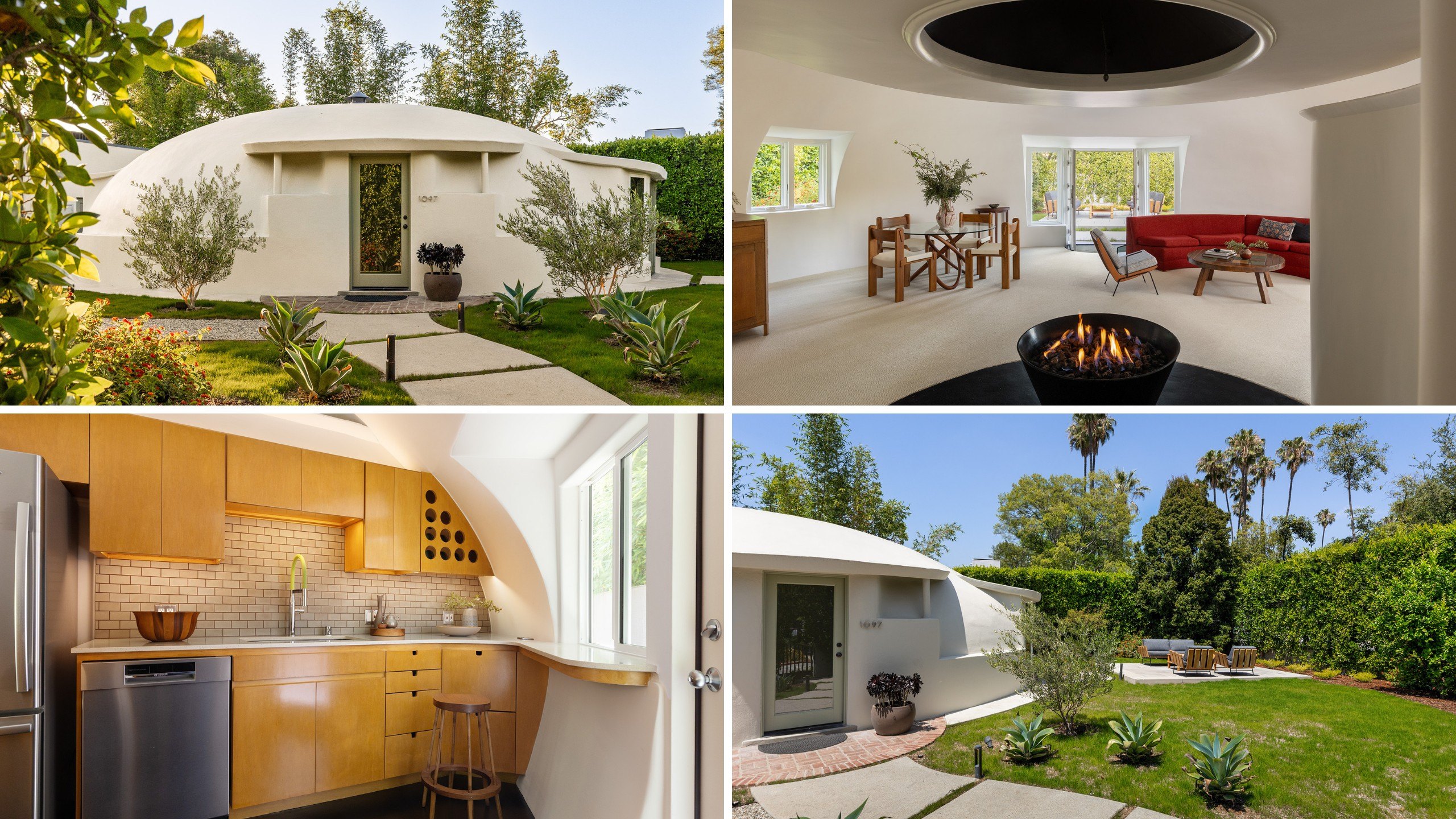 Architect Wallace Neff’s Last Surviving Airform ‘Bubble House’ With Underground Bomb Shelter Hits the Market for $2 Million
